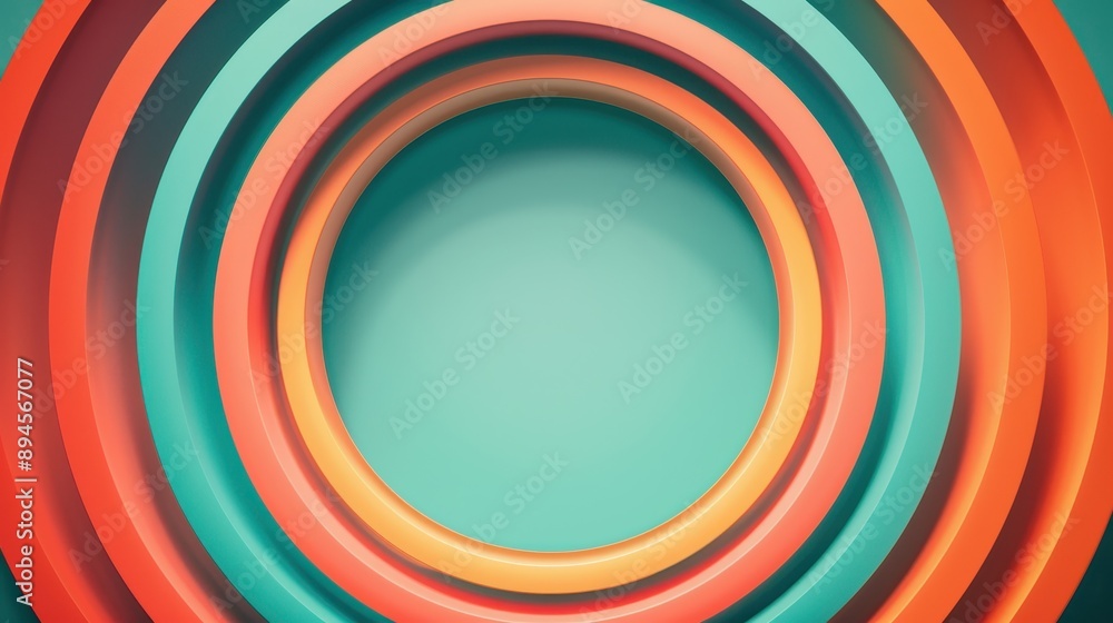 Poster vibrant circular patterns create a modern abstract background, perfect for creative projects and art