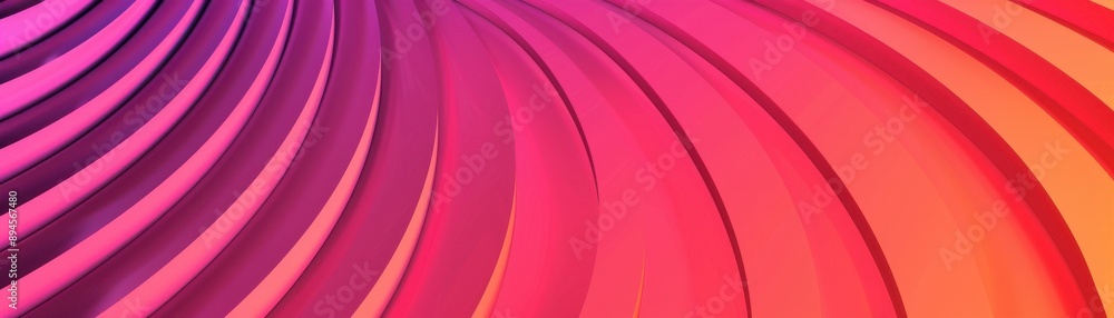 Poster vibrant wave pattern in hues of pink, orange, and purple creating a dynamic visual experience for ar