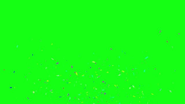 splash convety animated explosion convety celebration wedding party birthday celebration launching new year background green screen 4k looping