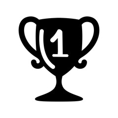 Champion trophy icon vector illustration graphic design