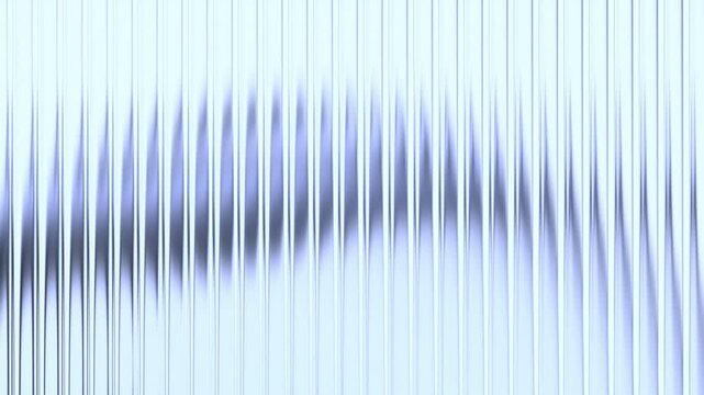 Abstract 3d render, background animation with reeded glass effect, 4k seamless looping video