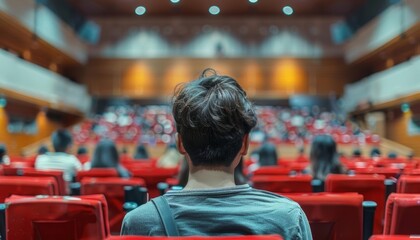 Obraz premium Teaching a lecture allows the graduate to share their expertise and insights with a larger audience of learners