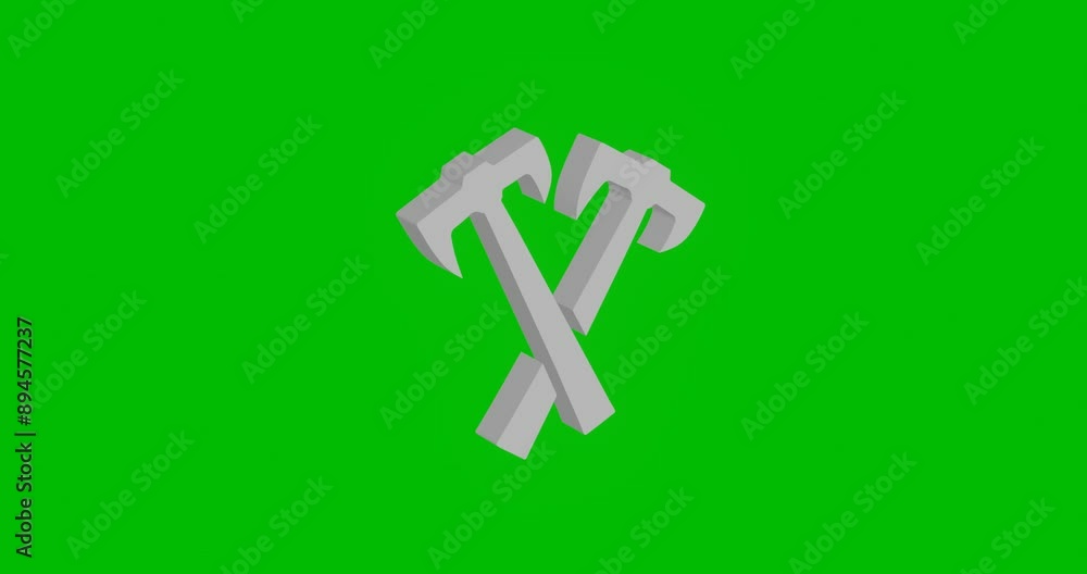 Poster animation of rotation of a white crossed axes symbol with shadow. simple and complex rotation. seaml