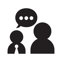 Discussion icon vector illustration graphic design