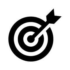 Aim, target icon vector illustration graphic design