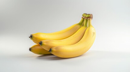 Banana Isolated on White Background: Commercial Food Photography