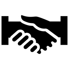 Fototapeta premium shake hand icon vector illustration graphic design
