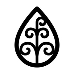 Water icon in thin line style. Vector illustration graphic design