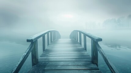 Obraz premium Bridge Over Troubled Waters: Metaphor for Moral Guidance and Support in Life's Challenges