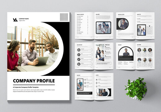Company Profile Black Template