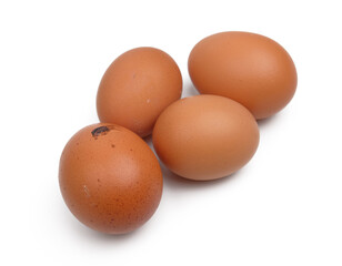 eggs isolated on white