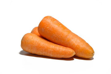 carrots isolated on white