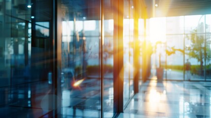 Sunlit Modern Office Interior