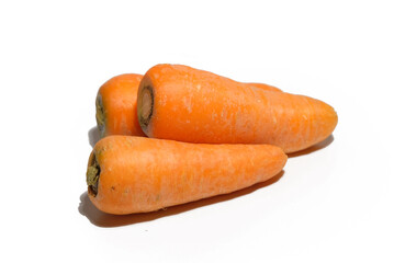 carrot isolated on white