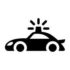 Police car icon vector illustration graphic design © North