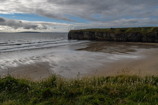 coastal beach view of the ocean in Ireland