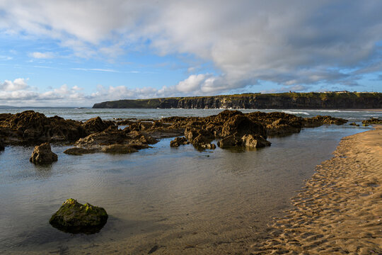coastal beach view of the ocean in Ireland