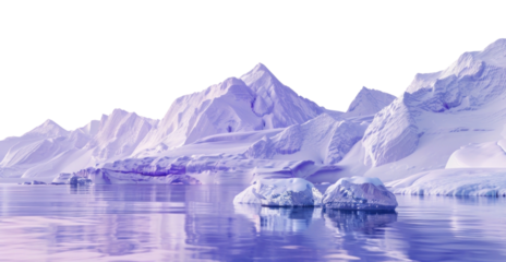 PNG Serene icy landscape desktop wallpaper