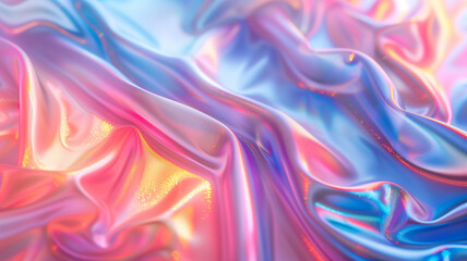 Holographic Abstract soft pastel colors backdrop