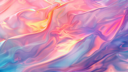 Holographic Abstract soft pastel colors backdrop