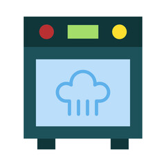 Steamer Oven Flat Icon