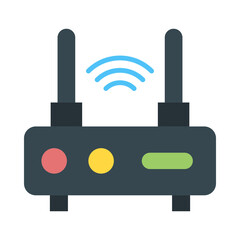 Wifi Router Flat Icon