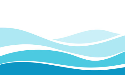 Naklejka premium Smooth Water Flow Ripple Lines. Vector illustration