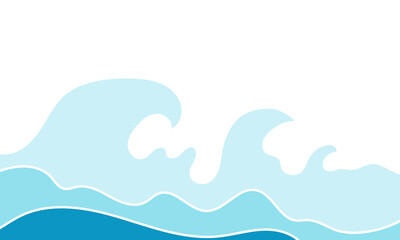 Abstract waves, storm sea. Stream water shape. Banner background