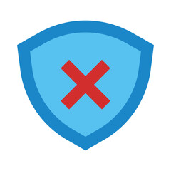 Obraz premium Shield Flat Icon