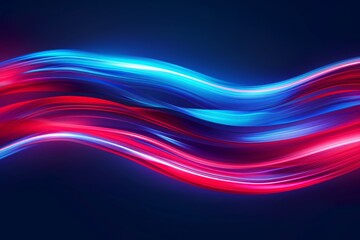 Fototapeta premium Abstract Blue and Red Swirling Light