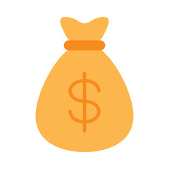 Money Bag Flat Icon