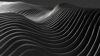 Smooth wavy lines forming a continuous abstract geometric pattern