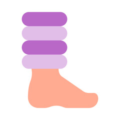 Leg Warmer Flat Icon