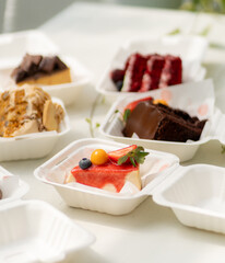 desserts delivery packed