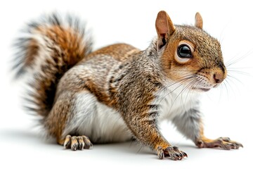 Obraz premium Squirrel on white background