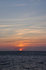 romantscher Sonnenuntergang am Atlantik in Fecamp - romantic sunset on the Atlantic in Fecamp