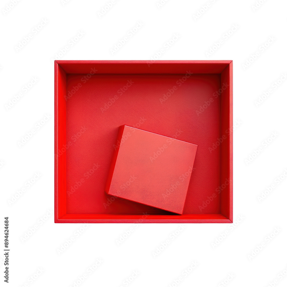 Poster A red square with a red square inside of it