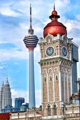 Kuala Lumpur, Malaysia on May 22, 2023. Very beautiful historical architecture of the Sultan Abdul...