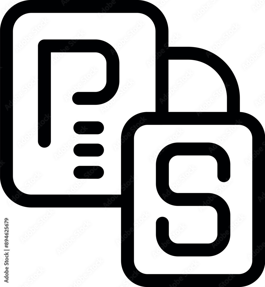 Poster icon depicting a software license agreement for using a photo editing program