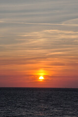 romantscher Sonnenuntergang am Atlantik in Fecamp - romantic sunset on the Atlantic in Fecamp
