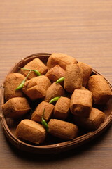 Tahu Sumedang is tofu typical of the Sumedang region, West Java. Made from soybeans.