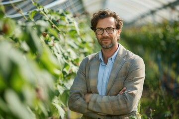 Strategic Transition to Green Energy: Senior Executive Evaluating Renewable Options for Business Energy Efficiency