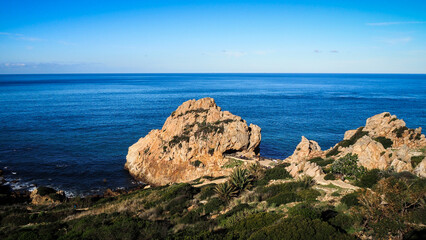 The landscape of Cape Spartel in Northern Morocco