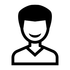 Man smile icon vector illustration graphic design