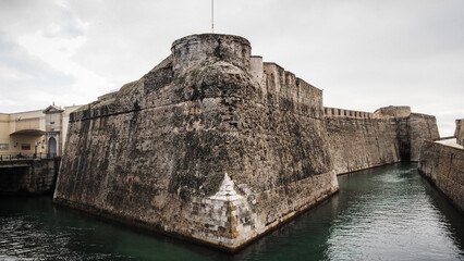 The view of Ceuta, Spanish territory in Northern Africa