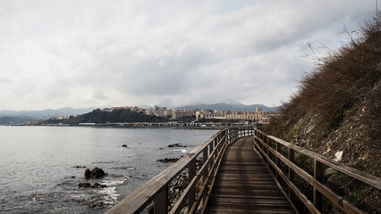 The view of Ceuta, Spanish territory in Northern Africa