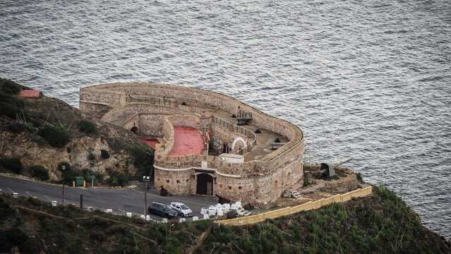 The view of Ceuta, Spanish territory in Northern Africa