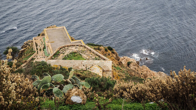 The view of Ceuta, Spanish territory in Northern Africa