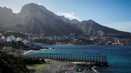 The view of Ceuta, Spanish territory in Northern Africa