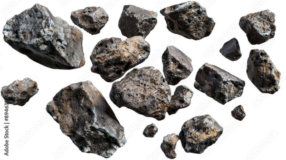 Aufkleber a pile of rocks with some of them being large and some small